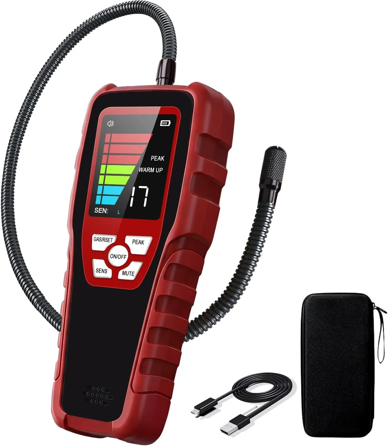 Refrigerant Leak Detector, Aprvtio ALD-200+ HVAC Freon Sniffer 2026 Upgraded 3-in-1 A1 A2L A3 & Low-GWP Compatible, Smart Semiconductor Sensor with 0.14 oz/yr Sensitivity, Professional AC Sniffer