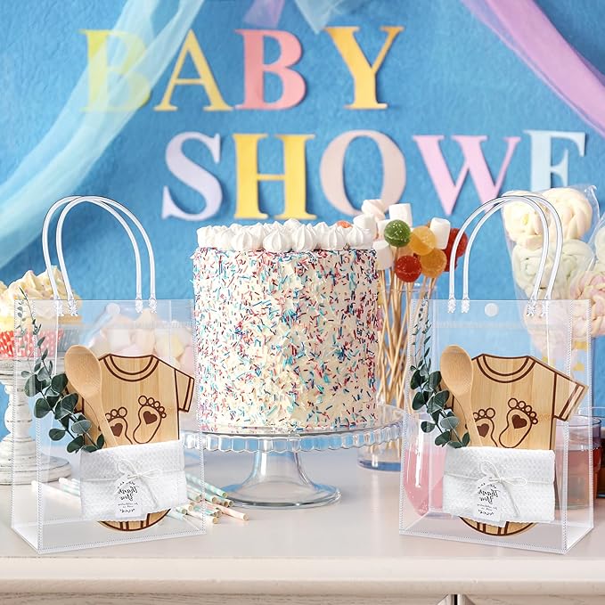 6 Pcs Valentine Mini Cheese Board Baby Shower Prizes Set Cutting Board with Bamboo Spoon Plaid Towel Artificial Eucalyptus Stems Tag Bag Thank You Gift Box for Couple Teacher Guest,Wedding Party Bridal Shower Favors Supplied,Anniversary Birthday Gift