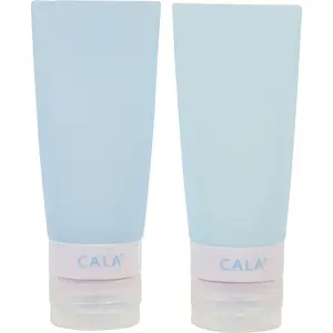 CALA Silicone Travel Bottles: Blue (2 Bottles / 2.2Oz )