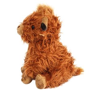 10.5 Inches Highland Cows Stuffed Animals, Cute Fluffy Cow Plush Figure