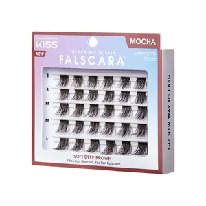 KISS FALSCARA Wisps Multipack, Mocha False Eyelashes