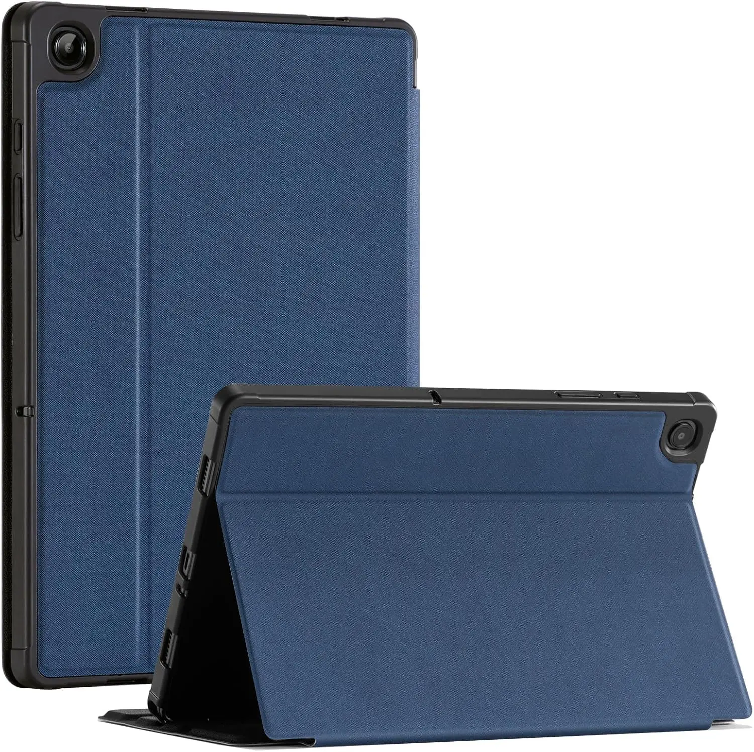 Case for Samsung Galaxy Tab A11+ Plus 11” 2025, Multi-Viewing Angles, All New PU Leather Folio Stand Cover with Auto Sleep Wake Feature for Samsung Galaxy Tab A11+ Tablet 11-inch, Navy Blue
