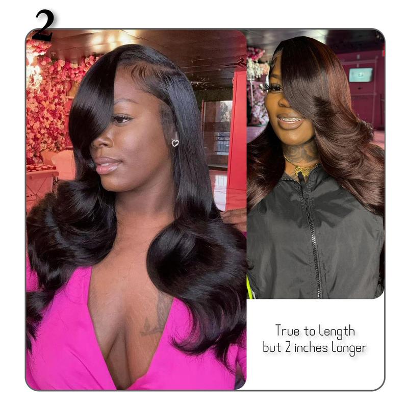 [Wequeen] Budget Friendly 10A Grade 12"-30" Brazilian Virgin 100% Human Hair Body Wave Burmese Curly Straight Deep Wavy Quick Weave Sew in/Glue in Viral Hair Bundles Valentine Gifts
