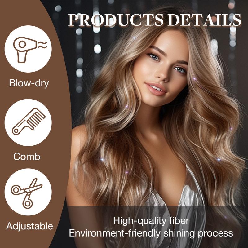 Hair Tinsel, 6pcs Clip in Hair Tinsel 24inch with Clips, Fairy Hair Sparkle Strands