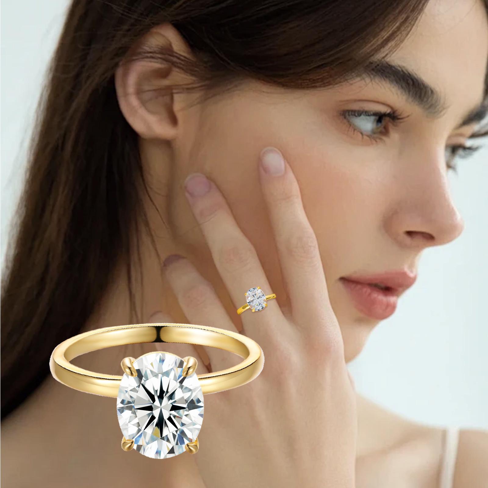 【#R369 】UCCIYO Lab-created moissanite  S925 Sterling Silver Ring for Women Men Hip Hop Jewelry Gift