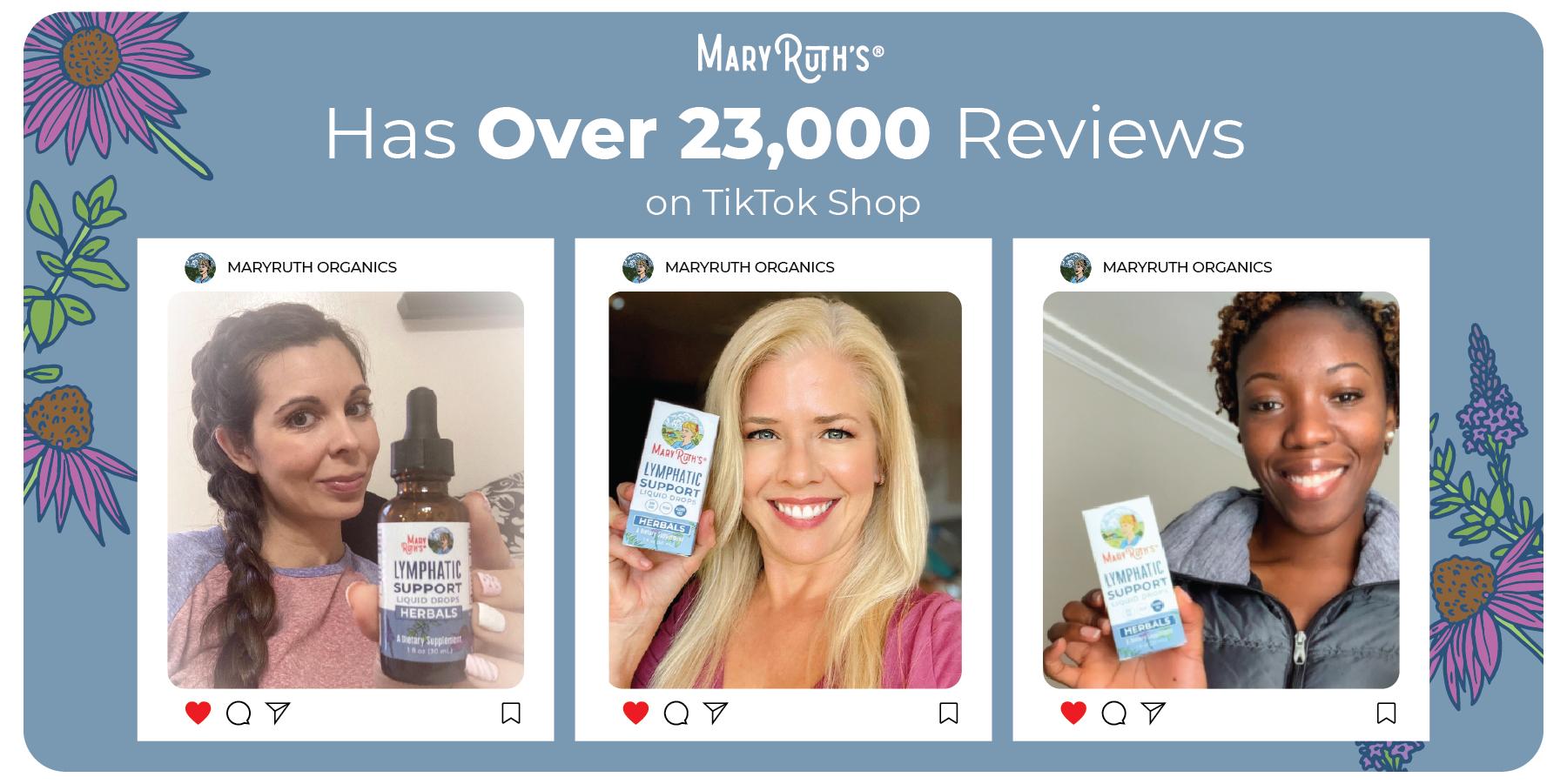 MaryRuth's Lymphatic Support Herbal Blend Liquid Drops - USDA Organic Lymphatic Cleanse - Echinacea & Elderberry - Blue Vervain - Vegan - 30 Servings