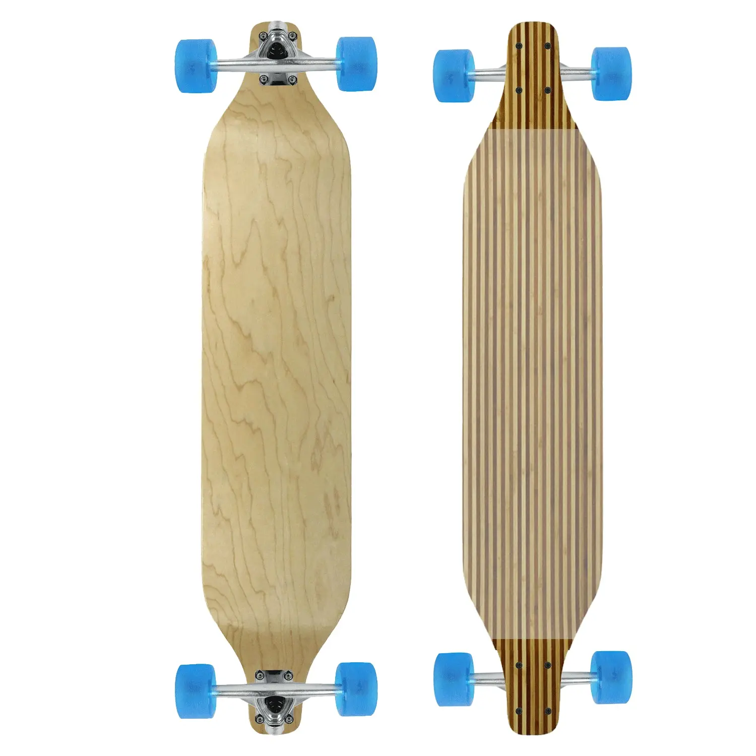 Moose Drop Down 8" x 40" Longboard Zebra Bamboo Complete