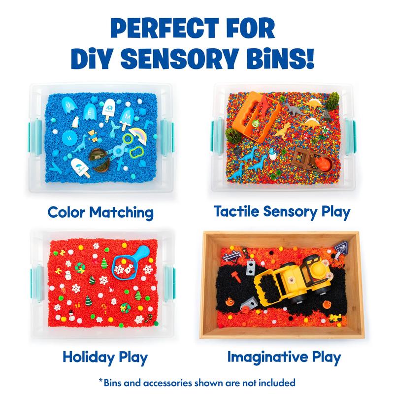 Educational Insights Playfoam Pluffle Sensory Bin Toy – 2 Pack & 4 Pack, Non-Toxic, Ages 3+