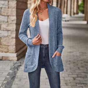Warm Knit Cardigan for Women Springfresh Soft Lightweight Outerwear for Layering