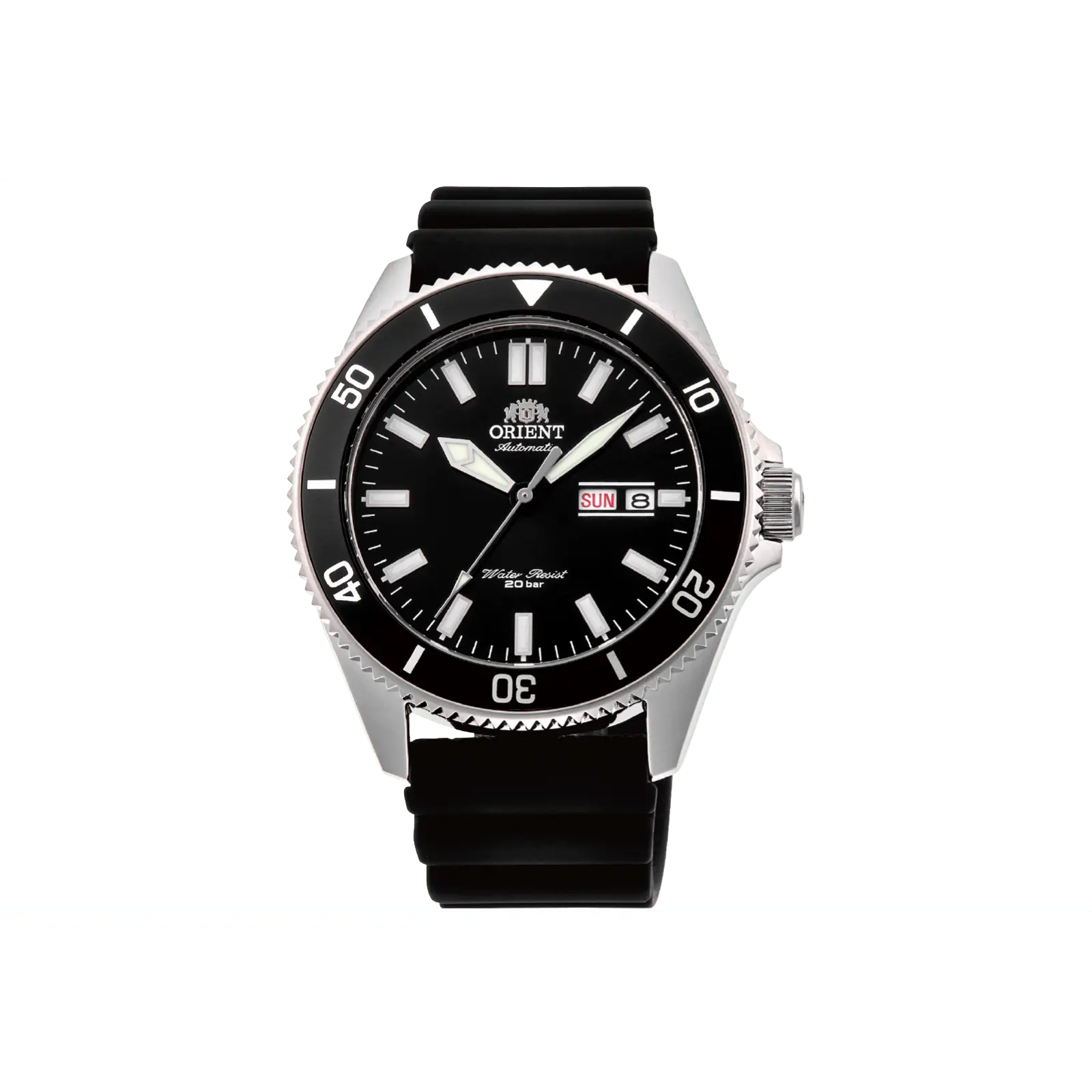 Orient Kanno Automatic Diver Style Watch - 200m Water Resistant, Black Dial, Aqua Resist Analog Fashion Mechanical Watch, RA-AA0010B39B, Aqua Resist Mechanical Watches