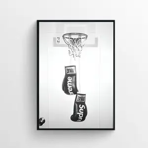 Hypebeast Boxing Poster, Black And White Poster, Gift Poster, Sport Poster