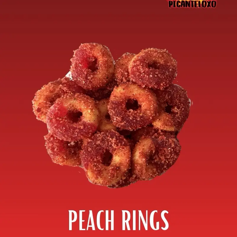 Peach Rings Enchilados 8 oz Snackbag candy Peach Rings Enchilados 8 oz Snackbag candy