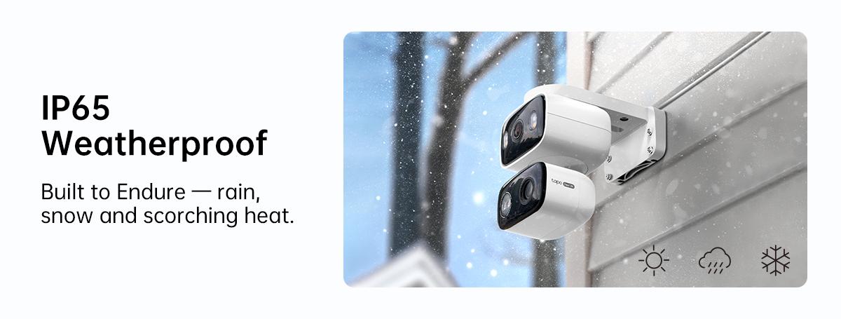 TP-Link & Tapo C246D(2-Pack) 2K 3MP Dual Lens Pan/Tilt Indoor/Outdoor Security Cameras with AI Detection, 360° Pan, Free Person/Vehicle Detection, SD/Cloud Storage, Works with Alexa & Google Home