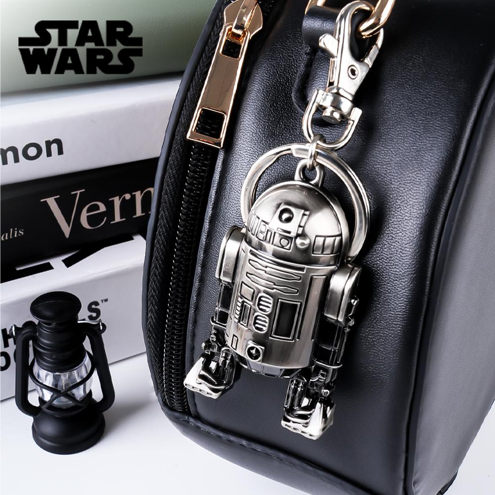 Star Wars Metal Keychain 1PC Officially Licensed Vehicles Astromech Droids Keyring Zinc Alloy Suitable Fans Gift Backpack Decor Bag Clip Pendant 3D Design Drop-proof Durable Accessory Collection Millennium Falcon X-Wing R2-D2 BB-8