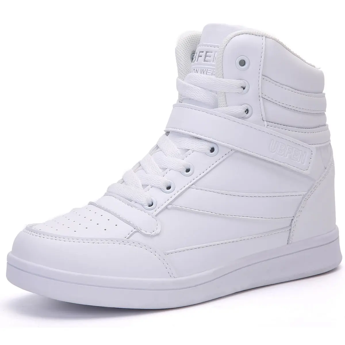 UBFEN Women’s high-top ankle support sneakers with hidden wedge heel, retro ’80s tennis shoes for girls, cosplay, summer vibes