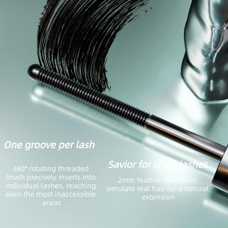Ultimate Length & Curl Mascara Set, Material Mascara Tubing, Made with Spiral-Threaded Brush, Smudge Proof, Non Clumping, Long Lasting and Waterproof