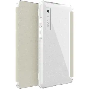TUDIA SKN Flip Leather Magnetic Cover Clear Back designed for Boox Palma