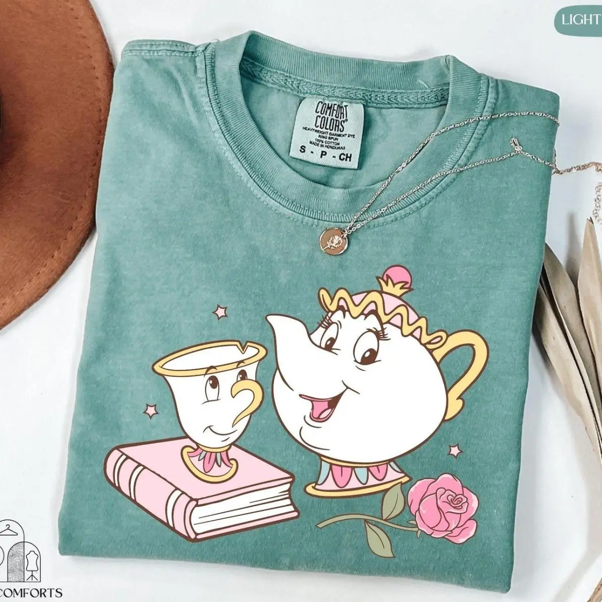Comfort Colors/Gildam Mrs. Potts and Chip Shirt Monster and His Princess Magical Characters Shirt WDW Shirt Magic Kingdom Shirt, Magic Kingdom, Magic theme, WDW Family Match shirt