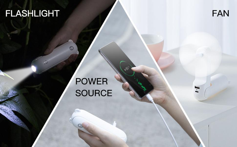 JISULIFE Handheld Fan with 4500 mAh Powerbank Max 46H Runtime, USB Powered Folding Personal Fan,3 Speeds,Gifts for Women Men Kids Gift for Festival JISULIFE Handheld Fan with 4500 mAh Powerbank Max 46H Runtime, USB Powered Folding Personal Fan,3 Speeds,Gifts for Women Men Kids Gift for Festival