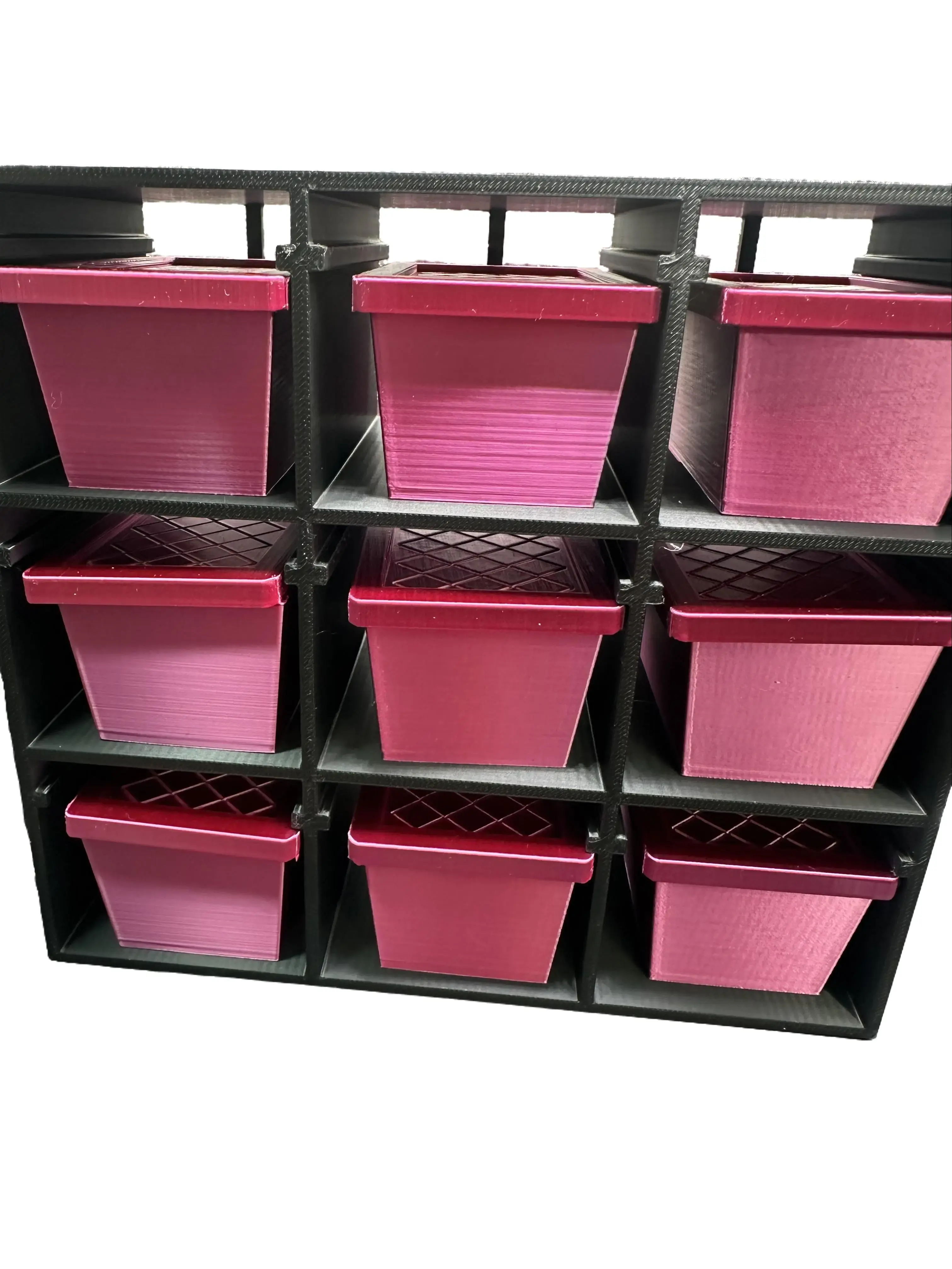 Teeny Tiny Mini Storage Totes with 3x3 Racks 3D Printed in Magical Fun ...