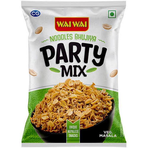 PARTY MIX  by WaiWai VEG Flavor (NOODLES BHUJIYA) Pack of 10