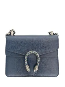 Pre-owned leather Handle Bags Gucci Dionysus handbag Blue in Leather