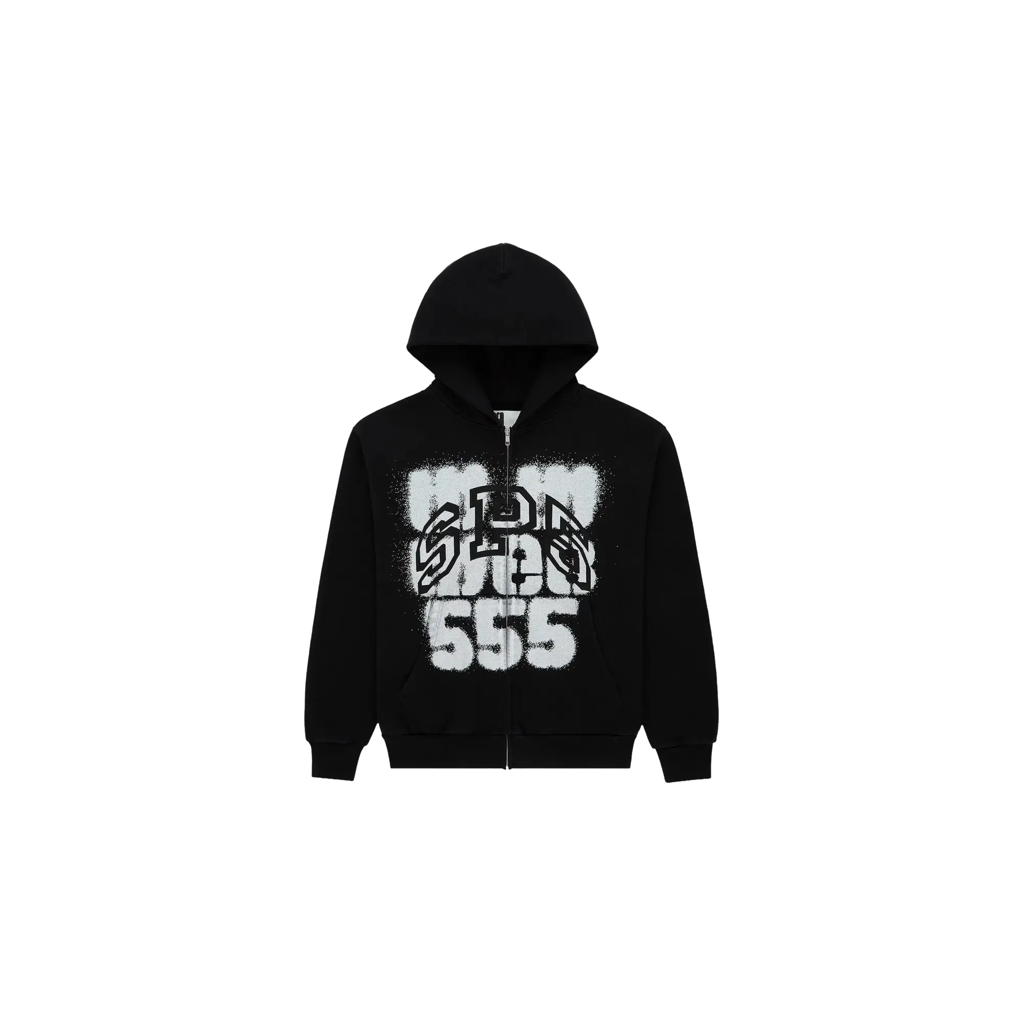 SP555 ZIP HOODIE "Black" SP5der300