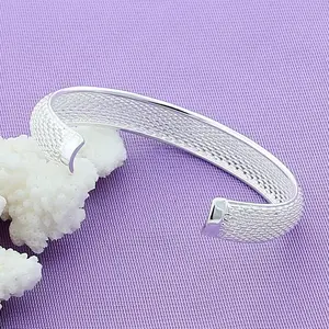 【Freeship】Bracelet Bangle For Her Fashion Solid S925 Plated