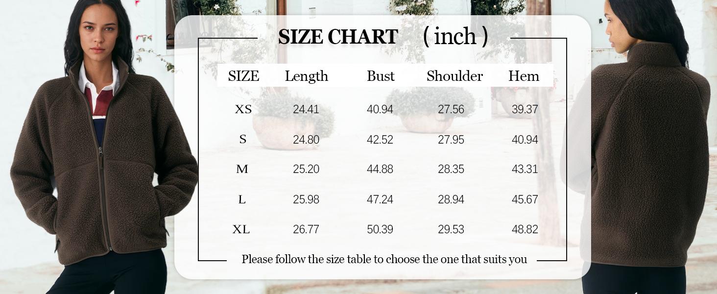 Hixiaohe Womens Fleece Jacket Casual Fuzzy Long Sleeve Coats Sherpa Zipper Stand Collar Warm Outwear Fall Winter Clothes  TikTokShopBlackFriday SpringStatements