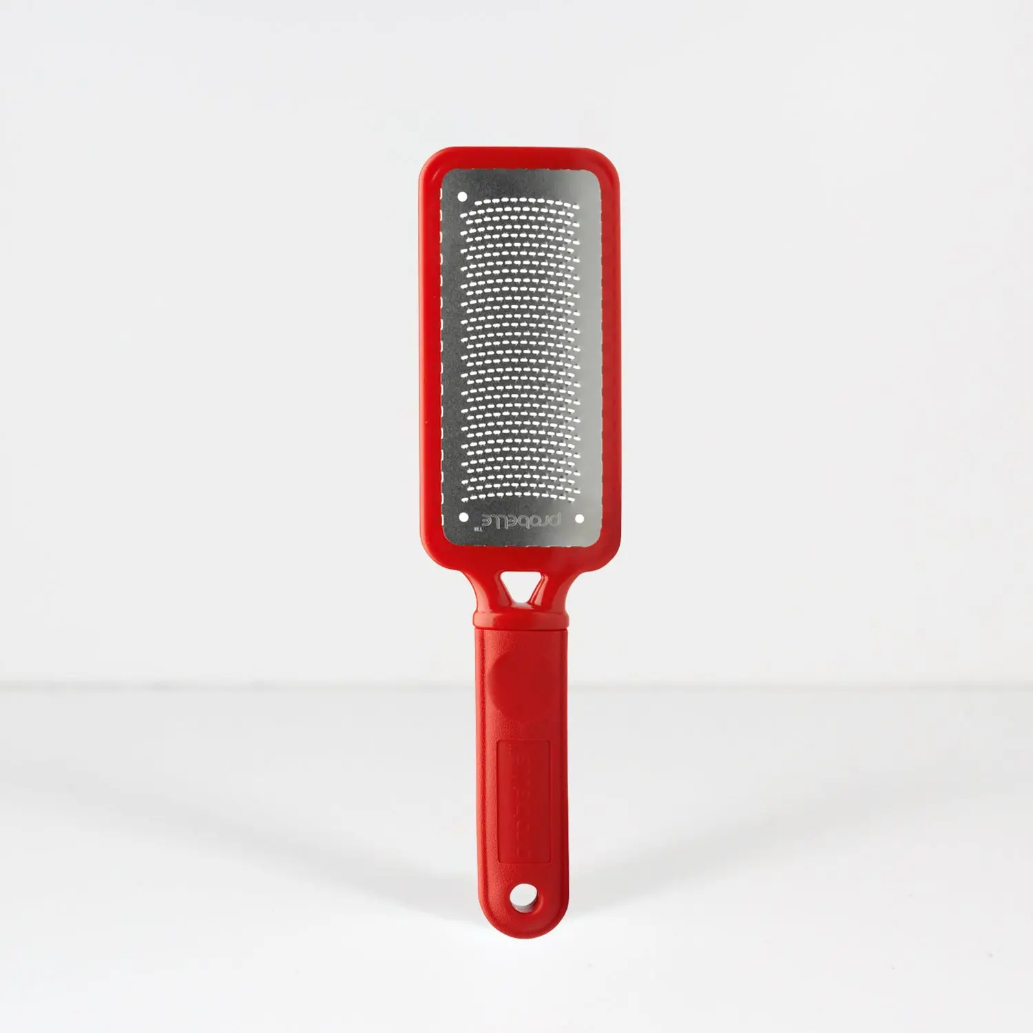 Probelle Colossal Foot Rasp Metal Foot File, Callus Remover For Pedicure Foot Spa, Stainless Steel Foot Scrubber, Dead Skin Remover, Best Foot Care Scraper, Instant Results, Removable Handle, Red