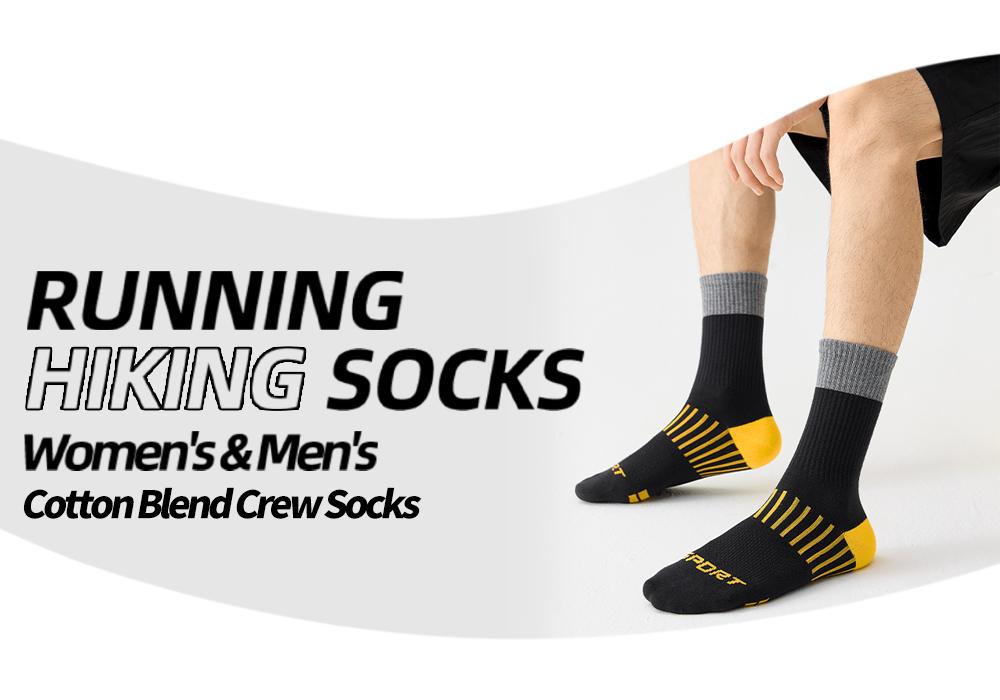 Men's Socks with Arch Support Ankle Compression Cotton Material Moisture Wicking Odorless Durable for Basketball Running All Season Universal Sport Gym Activewear Mens Shoe Size 6.5-14