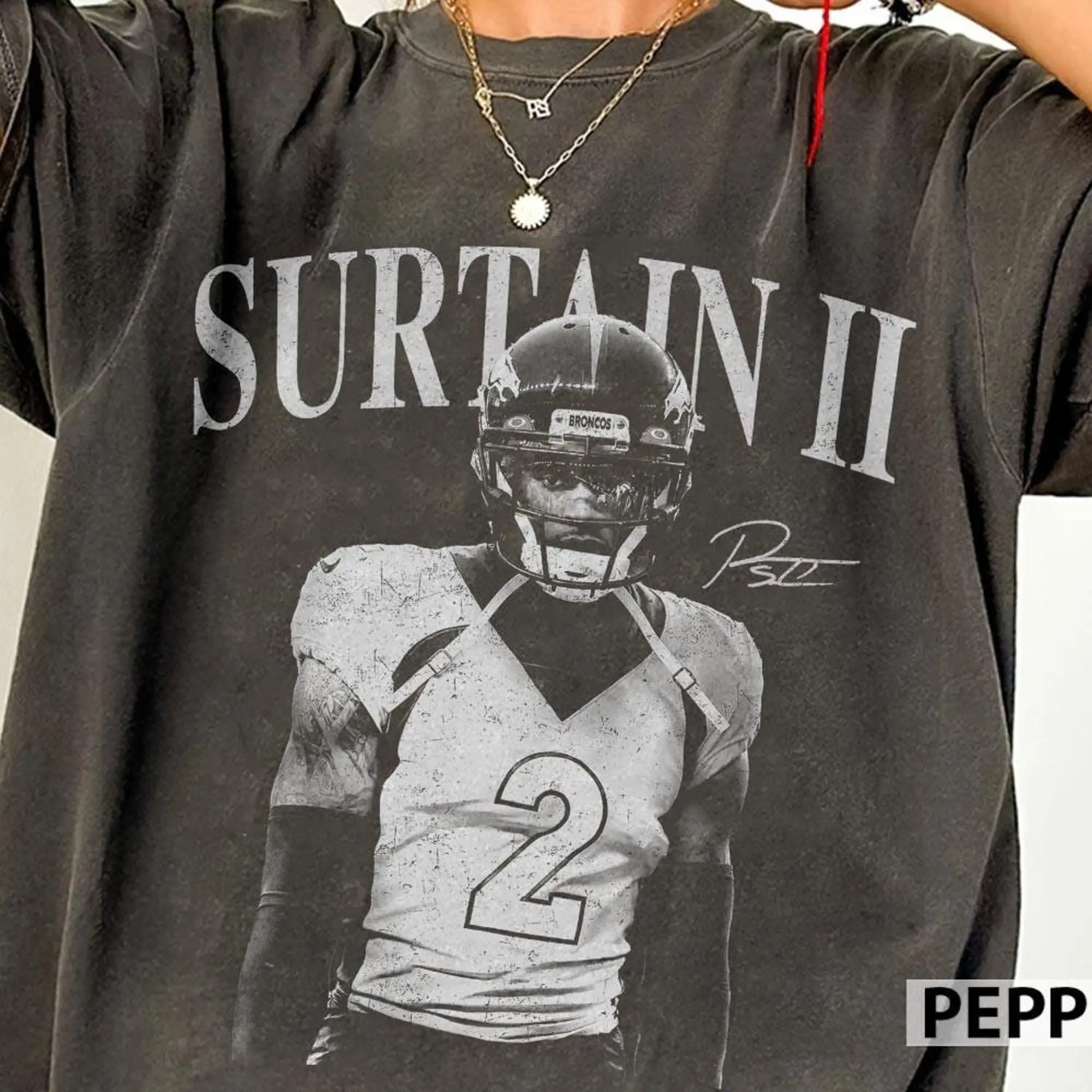 Patrick Surtain II Denver Vintage Comfort Colors Shirt, Game Day Shirt, Football Shirt
