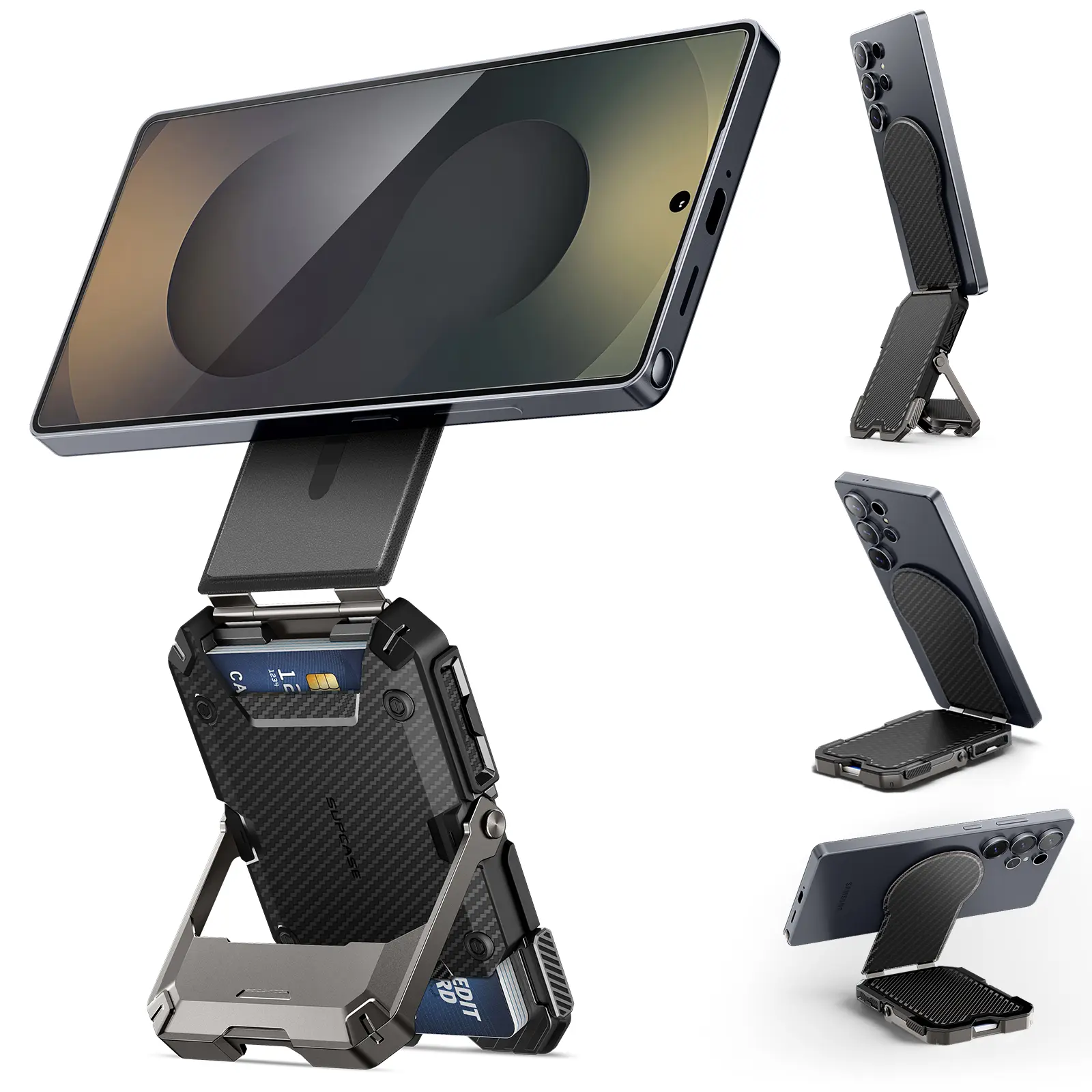SUPCASE for MagSafe Wallet, Magnetic Wallet for Men, [5-Card Holder] [Adjustable Stand] [RFID Blocking] Phone Card Holder Tripod for Samsung Galaxy S26/S25/S24, Google Pixel 10 and iPhone 17/16/15/14,back to school