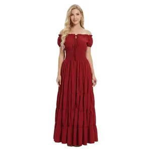 Renaissance Costume Women Medieval Chemise DressPeasant Tops lrish Under Dress 6531-D1