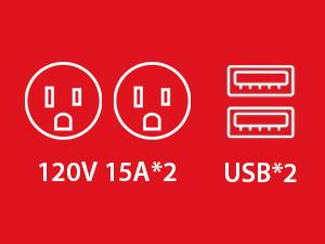 PowerSmart 2500-Watt Gas Powered Portable Inverter Generator, Super Quiet for Camping, Tailgating, Home Emergency Use, Ultra Lightweight, EPA Compliant, HB5020 HB5020C