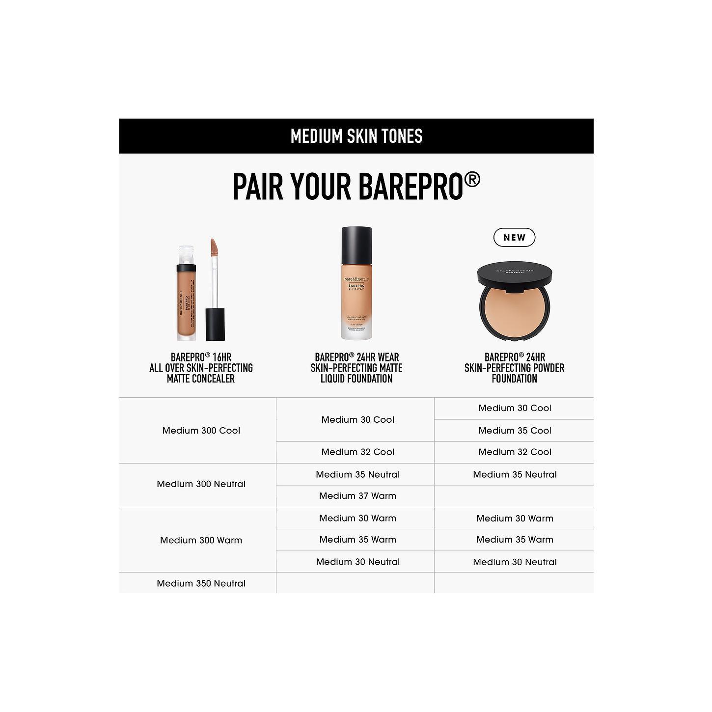 bareMinerals Barepro 24hr Skin-perfecting Pressed Powder Foundation in Medium 32 Cool