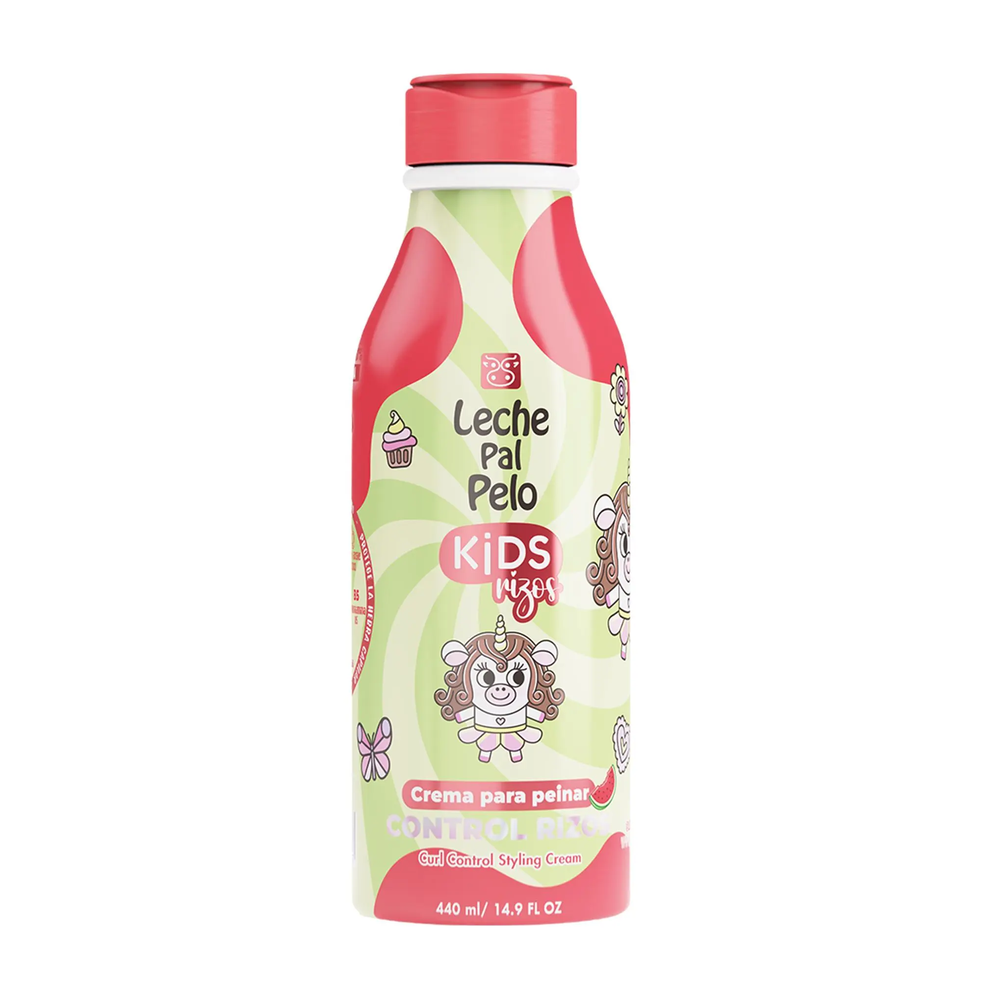 Leche Pal Pelo Kids Styling Cream - Lightweight Hair Cream with Coconut Oil, Jojoba Oil - Gentle for Frizz Control Hair Care Products - 14.9 oz