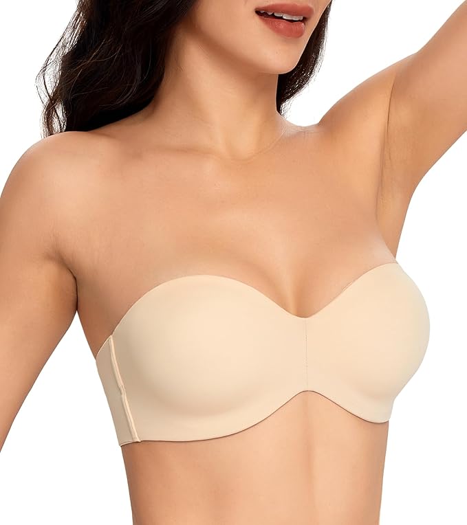 【HOT】Summer new Non-slip women's underwear, strapless bra, backless underwear