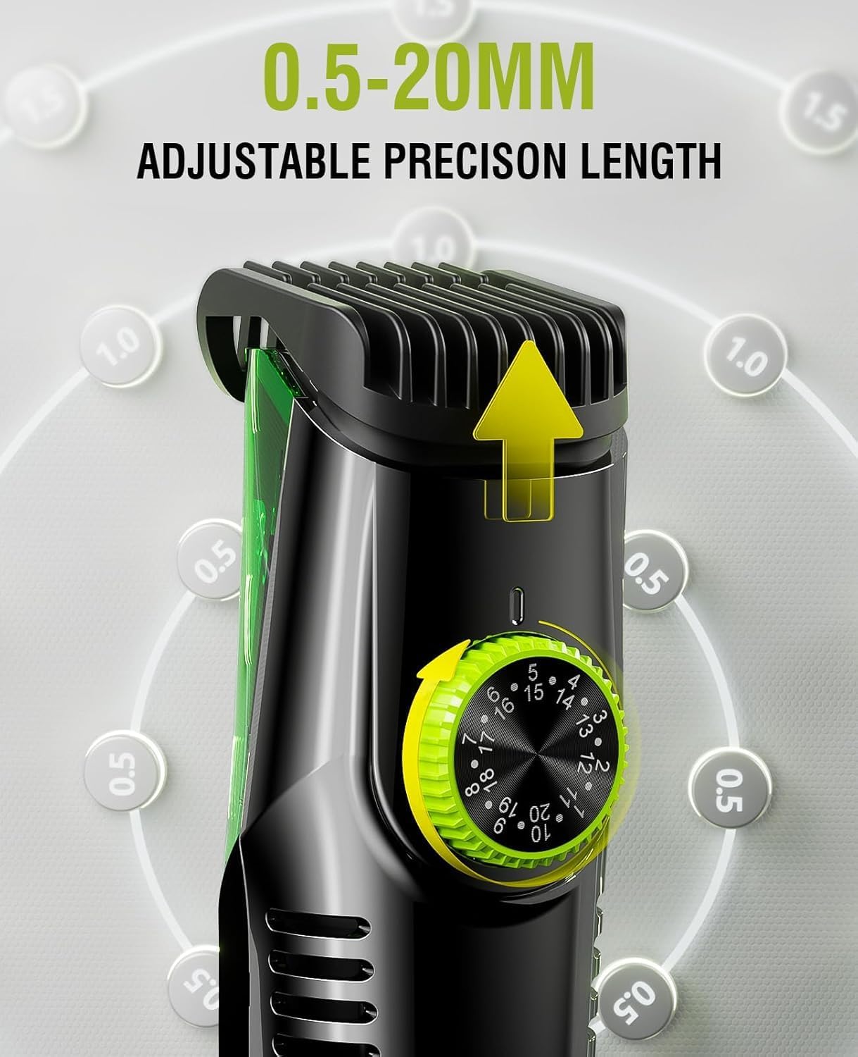 【2026 Upgraded】 Beard Shaver Vacuum for Men,Built-in Vacuum Trimmer for Mustache, Facial Hair, Rechargeable, IPX6 Waterproof, 2 Comb, Comfort face 2in1 Electric Razor rechargeable men. love gift