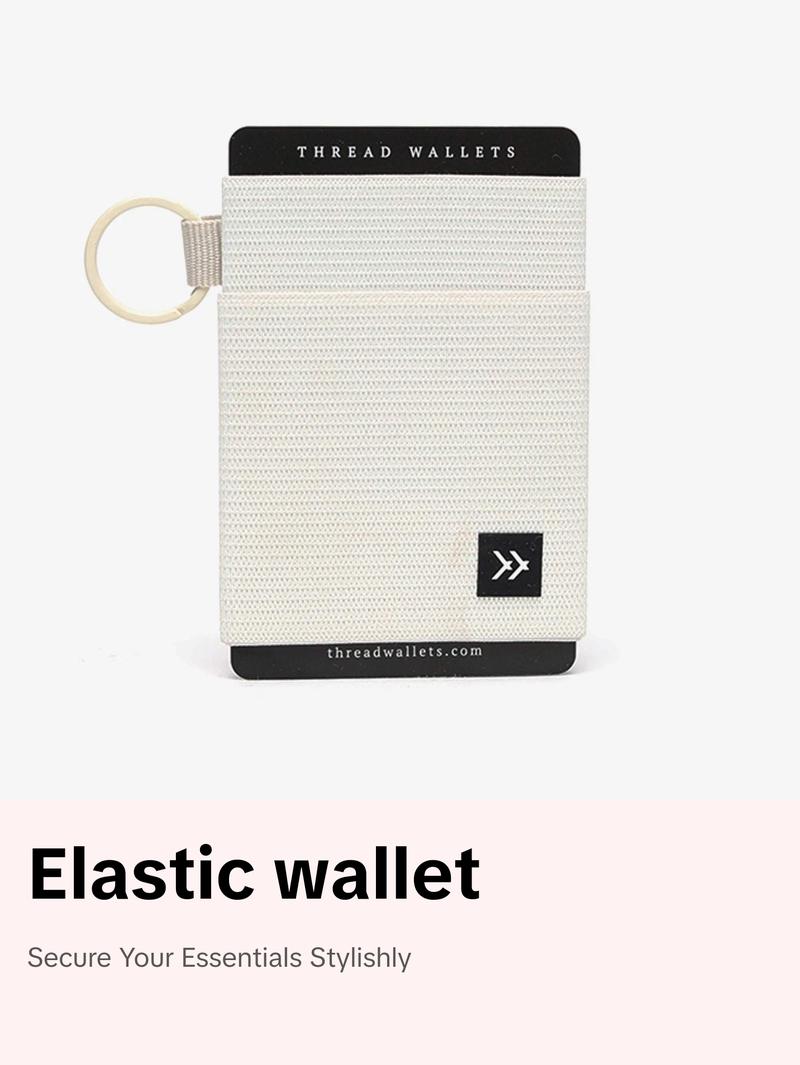 THREAD - Off White Elastic Wallet