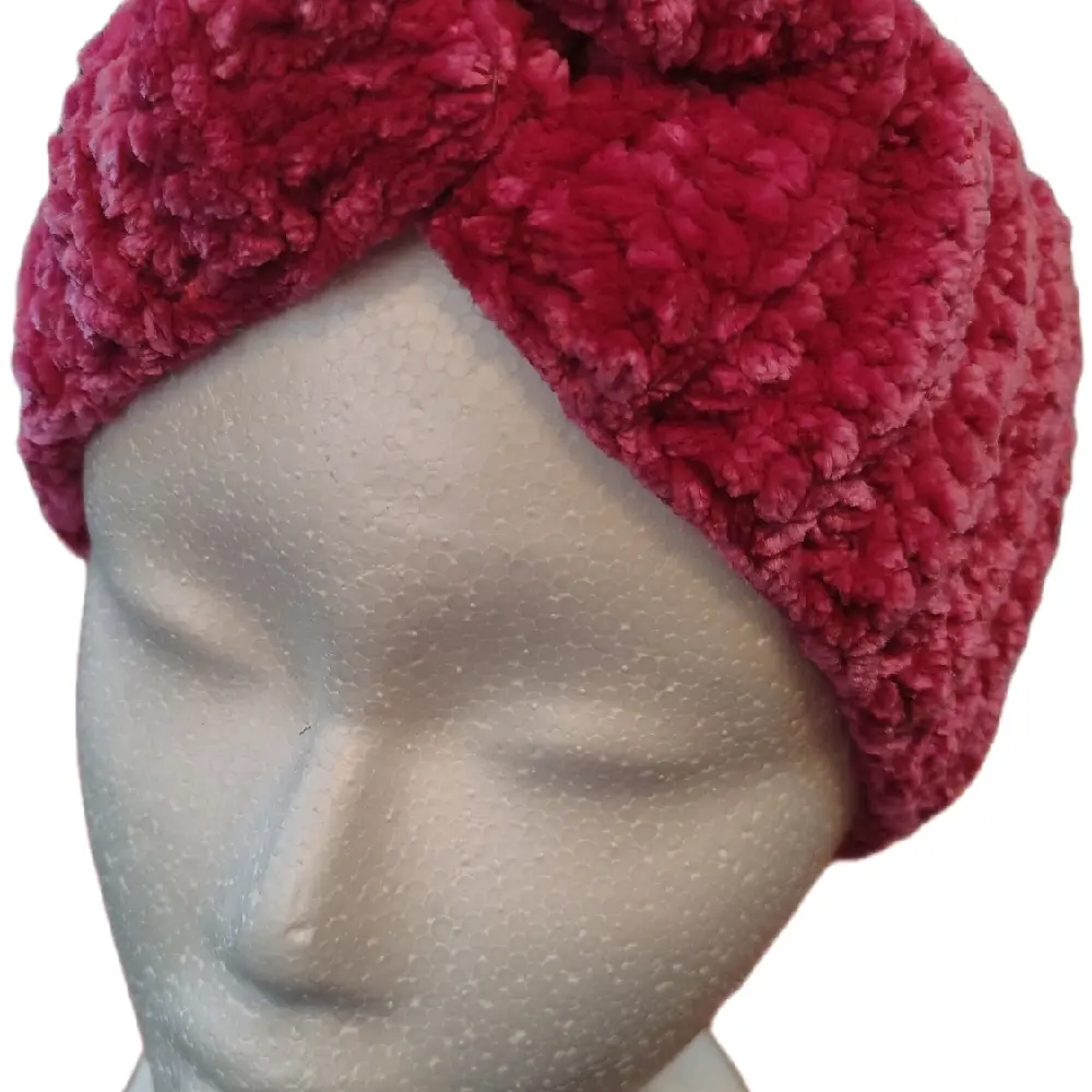 crochet velvet ear warmers