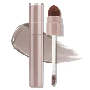 Erinde Cool Toned Liquid Contour Stick, Grey Brown Cream Nose Contour with Brush, Liquid Contouring Makeup for Fair Pale Skin, Lightweight Blendable Matte Sculpted Look, Vegan & Cruelty-Free, 01