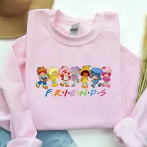 Vintage strawberry shortcake with friends Sweatshirt, strawberry shortcake, girly sweatshirt UTD