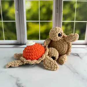 crochet pumpkin pie turtle