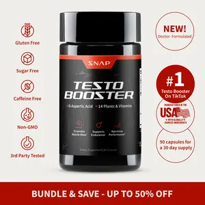 Snap - Testo Booster - Supports Men's Testosterone Production - 3rd party tested - 90 count
