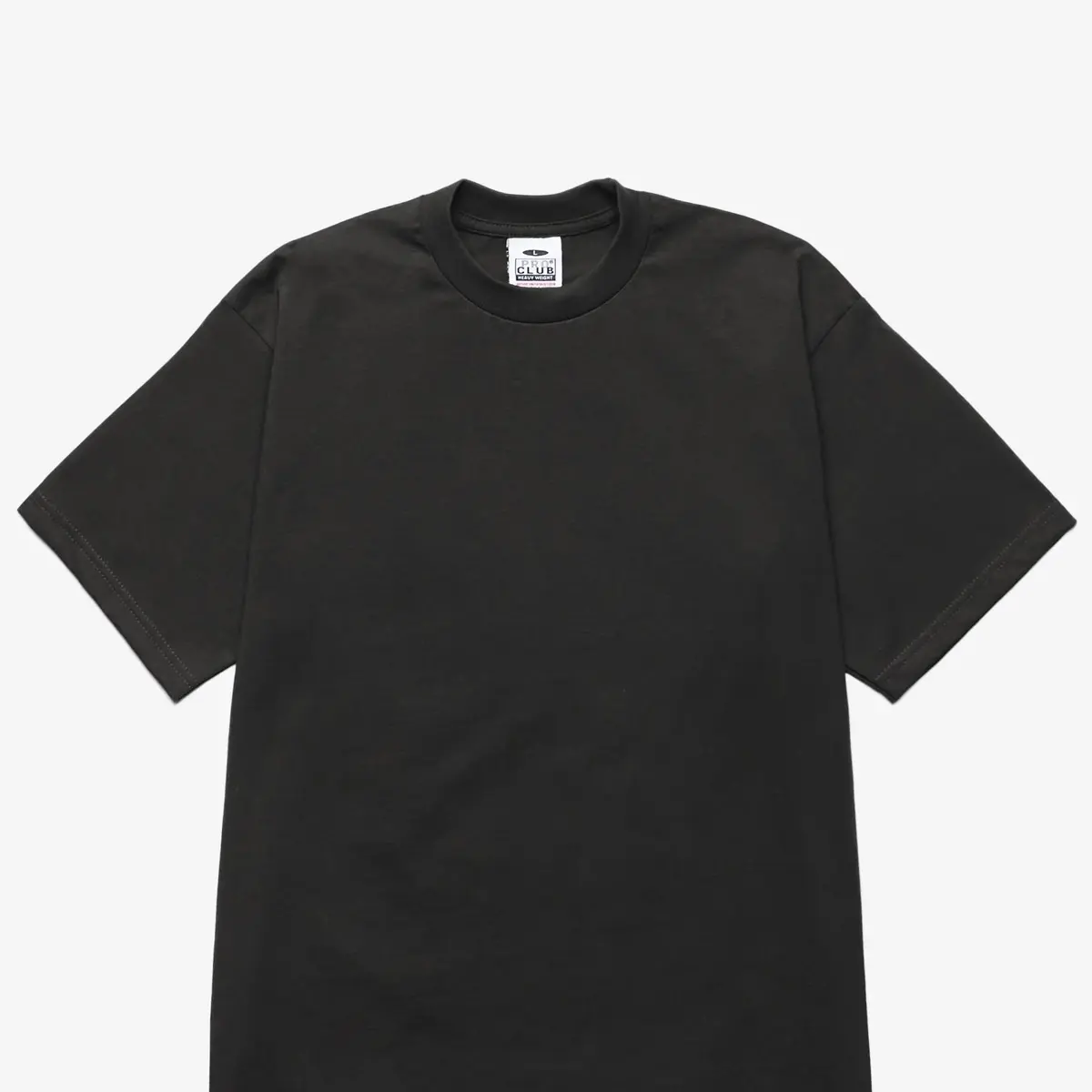 Pro Club Men's Heavyweight Cotton T-Shirt - Plain Short Sleeve Basic Top, Everyday Basics, Stylish Streetwear with Tight Collar, Basic Tops