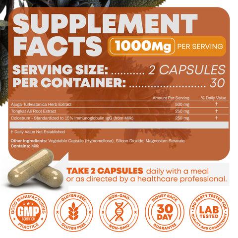 Peak Revival-X Turkesterone + Tongkat Ali + Colostrum – Testosterone, Muscle Growth & Energy Support – 60 Capsules Peak Revival-X Turkesterone + Tongkat Ali + Colostrum – Testosterone, Muscle Growth & Energy Support – 60 Capsules