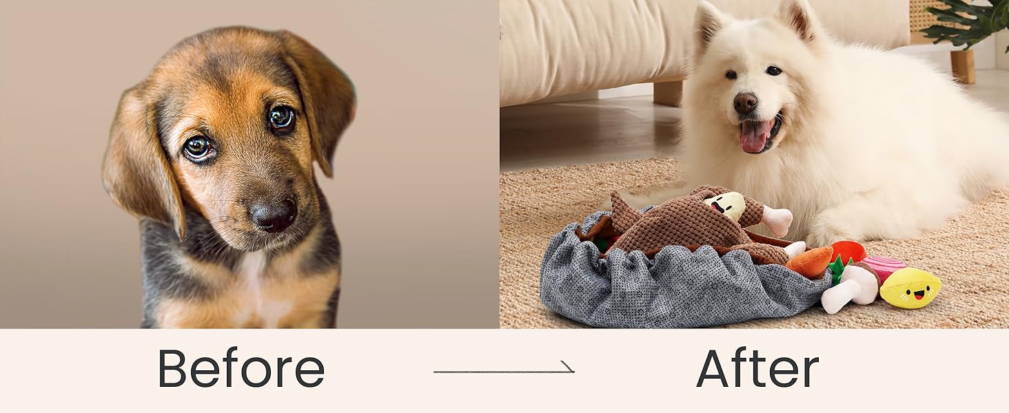 Nocciola 7-in-1 Thanksgiving Turkey Dog Toy,Big Turkey Puzzle Toy with 6 Squeaky Veggie Plush Toy, Interactive Enrichment Dog Toys for All Breeds