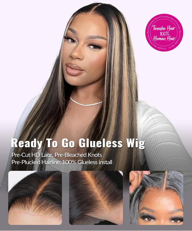 Tinashe Balayage Human Hair Highlight Honey Blonde 6x5 Pre-Cut Lace Pre-Bleached Knots Ready To Go Glueless Wig Pre-everything #dealsforyoudays Tinashe Balayage Human Hair Highlight Honey Blonde 6x5 Pre-Cut Lace Pre-Bleached Knots Ready To Go Glueless Wig Pre-everything #dealsforyoudays