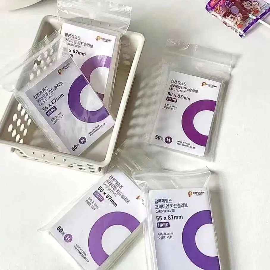 Clear Card Sleeves (50pcs/set), 3 Inch Photo Protector Sleeves, Photo Protector for Album, Binding Supplies for Home & Office & School